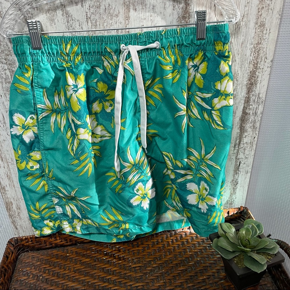 Okanu Surf Hawaiian Tropical Trunks Shorts Size L